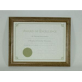 8.5"x11" Walnut Hardwood Document Frame